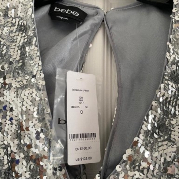 NWT Bebe sequin dress size 0 - Picture 6 of 9